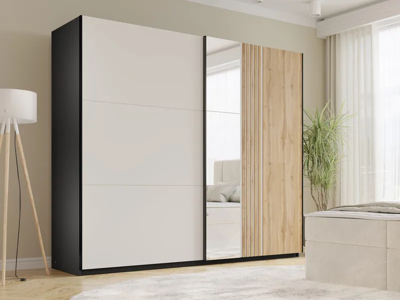 Ceyris Garderob med Spegel 250 cm - Förvaring - Garderober & garderobssystem