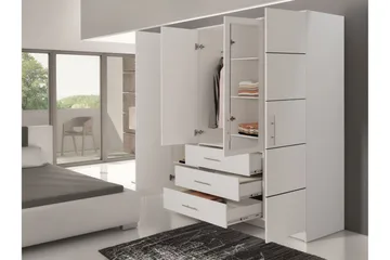 Chavez Garderob 196x200 cm - Beige - Förvaring - Garderober & garderobssystem