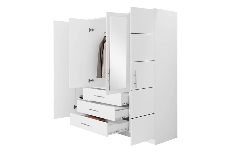 Chavez Garderob 196x200 cm - Beige - Förvaring - Garderober & garderobssystem