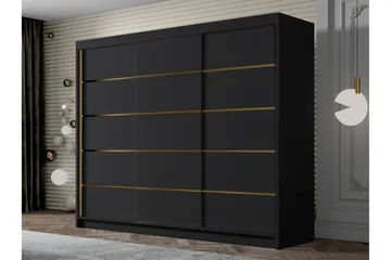 Cinerea Garderob 250x215 cm - Svart - Förvaring - Garderober & garderobssystem