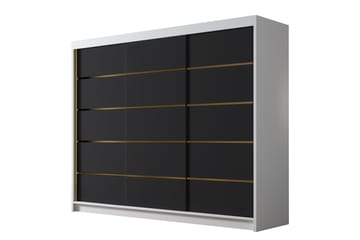 Cinerea Garderob 250x215 cm - Svart/Vit - Förvaring - Garderober & garderobssystem