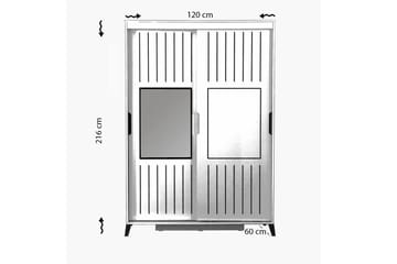 Comfortale Garderob 120 - Vit - Förvaring - Garderober & garderobssystem