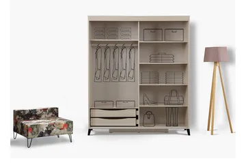 Comfortale Garderob 140 - Ljus Trä - Förvaring - Garderober & garderobssystem