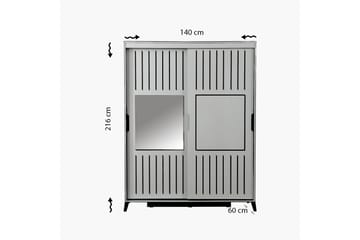 Comfortale Garderob 140 - Valnöt - Förvaring - Garderober & garderobssystem