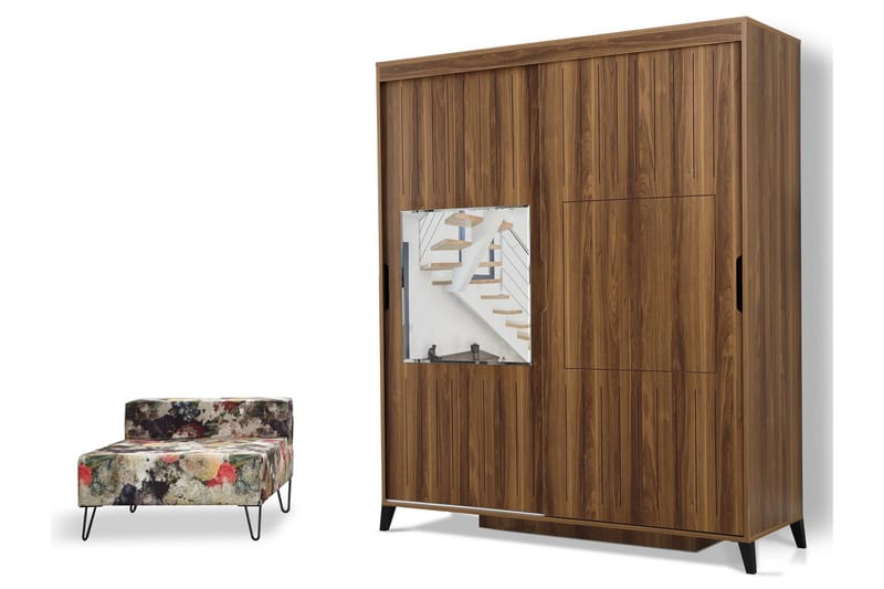 Comfortale Garderob 150 - Valnöt - Förvaring - Garderober & garderobssystem