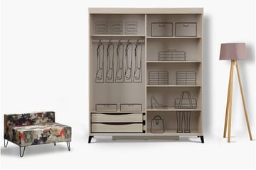 Comfortale Garderob 160 - Ljus Trä - Förvaring - Garderober & garderobssystem