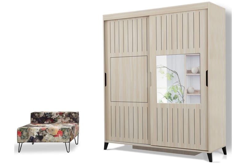 Comfortale Garderob 160 - Ljus Trä - Förvaring - Garderober & garderobssystem