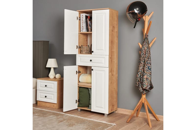 Comfortale Garderob 60x175 cm - Svart/Mörkfärgat trä - Förvaring - Garderober & garderobssystem