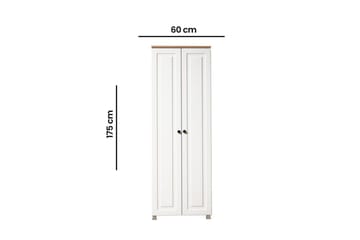 Comfortale Garderob 60x175 cm - Svart/Mörkfärgat trä - Förvaring - Garderober & garderobssystem