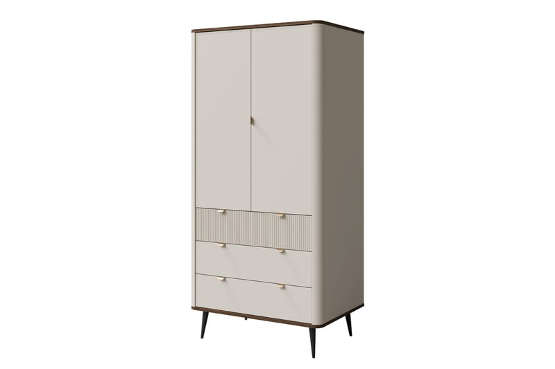 Cucina Garderob 90x191 cm - Beige/Brun - Förvaring - Garderober & garderobssystem