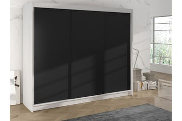 Cyria Garderob 200x215 cm - Svart/Vit - Förvaring - Garderober & garderobssystem