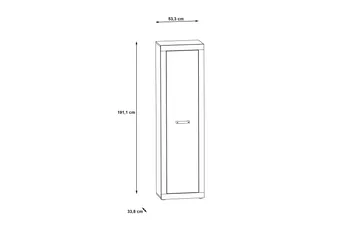 Dolnis Garderob 34x54 cm - Brun/Grå - Förvaring - Garderober & garderobssystem