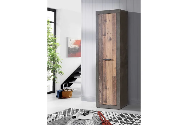 Dolnis Garderob 34x54 cm, Brun/Grå