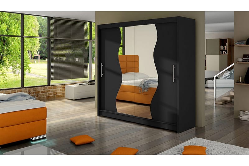 Douglas Garderob - Svart/Spegel - Förvaring - Garderober & garderobssystem