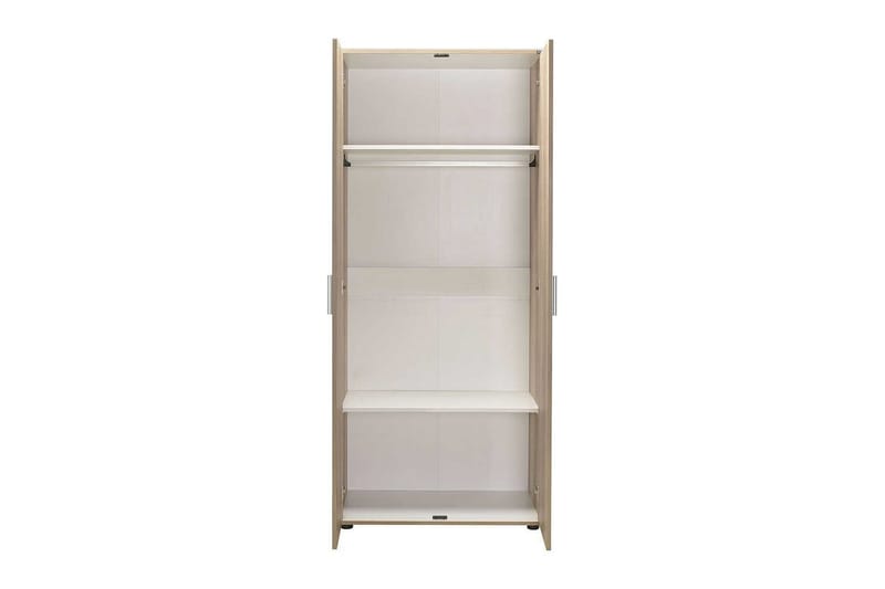 Drelmar Garderob 80x187 cm - Ljusbrun - Förvaring - Garderober & garderobssystem