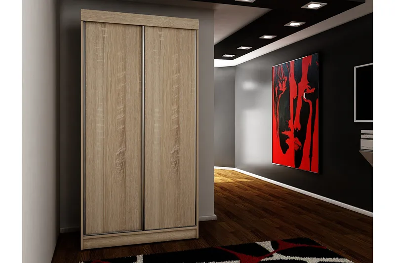 Dunkra Garderob 100x200 cm - Brun - Förvaring - Garderober & garderobssystem