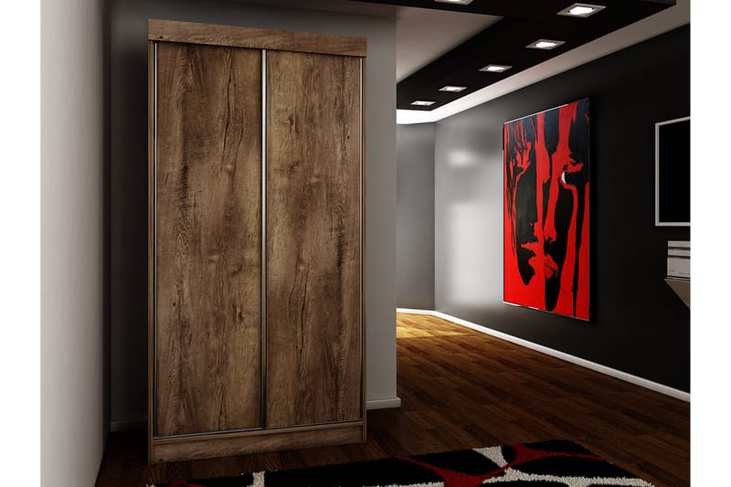 Dunkra Garderob 100x200 cm - Brun - Förvaring - Garderober & garderobssystem