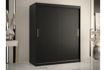 Dunvegan Garderob 150 cm i Målat Trä - Svart - Förvaring - Garderober & garderobssystem