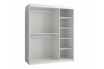 Dunvegan Garderob 150 cm i Målat Trä - Svart - Förvaring - Garderober & garderobssystem