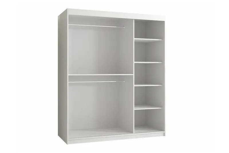 Dunvegan Garderob m. Spegel - Svart - Förvaring - Garderober & garderobssystem