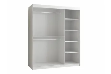 Dunvegan Garderob m. Spegel - Svart - Förvaring - Garderober & garderobssystem