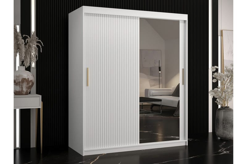 Dunvegan Garderob m. Spegel - Vit - Förvaring - Garderober & garderobssystem