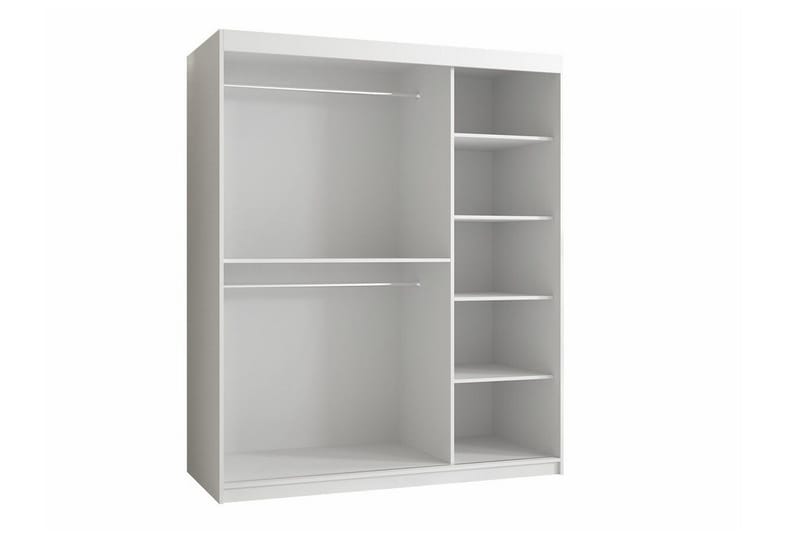 Dunvegan Garderob m. Spegel - Vit - Förvaring - Garderober & garderobssystem