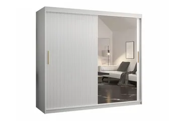 Dunvegan Garderob m. Spegel - Vit - Förvaring - Garderober & garderobssystem