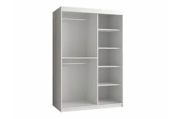 Dunvegan Garderob m. Spegel - Vit - Förvaring - Garderober & garderobssystem