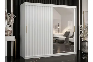 Dunvegan Garderob m. Spegel - Vit - Förvaring - Garderober & garderobssystem