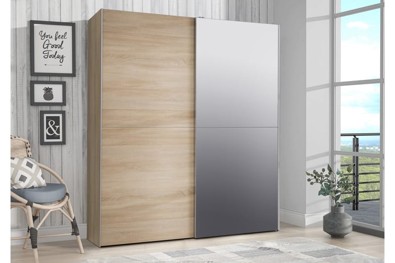 Edessa Garderob 62x171 cm - Brun - Förvaring - Garderober & garderobssystem