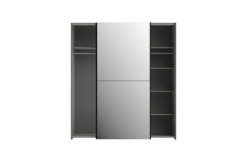 Edessa Garderob 62x171 cm - Brun/Svart - Förvaring - Garderober & garderobssystem