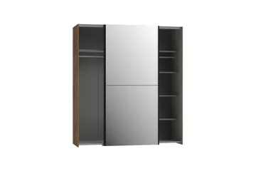 Edessa Garderob 62x171 cm - Brun/Svart - Förvaring - Garderober & garderobssystem