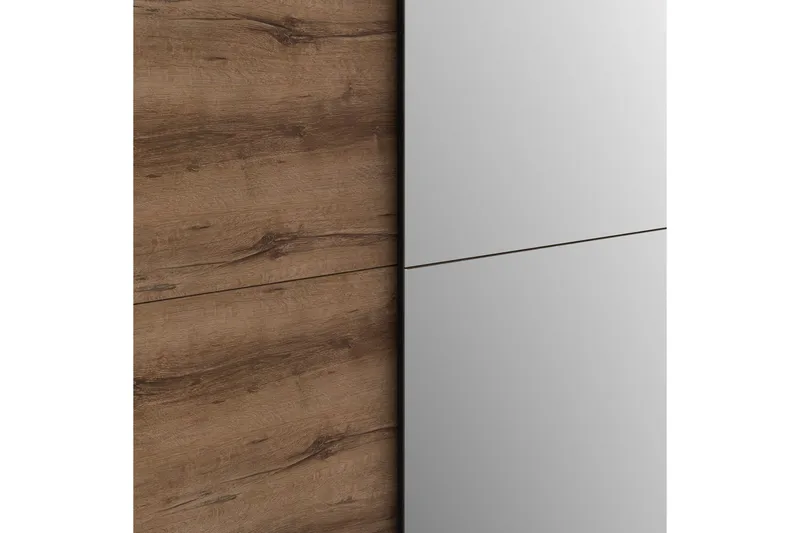 Edessa Garderob 62x171 cm - Brun/Svart - Förvaring - Garderober & garderobssystem