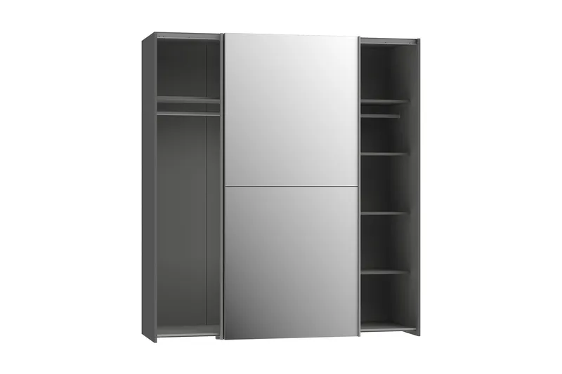 Edessa Garderob 62x171 cm - Mörkgrå - Förvaring - Garderober & garderobssystem