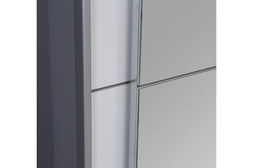 Edessa Rektangulär Garderob med Skjutdörrar 170 cm i Trä med Metallram - Vit - Förvaring - Garderober & garderobssystem