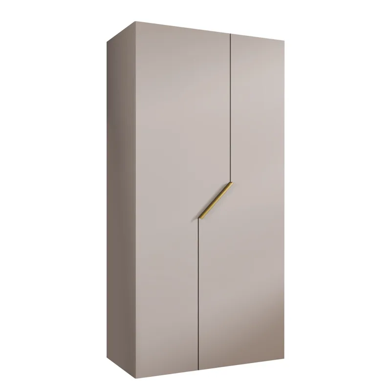 Eikra Garderob 100 cm, cashmere/guld