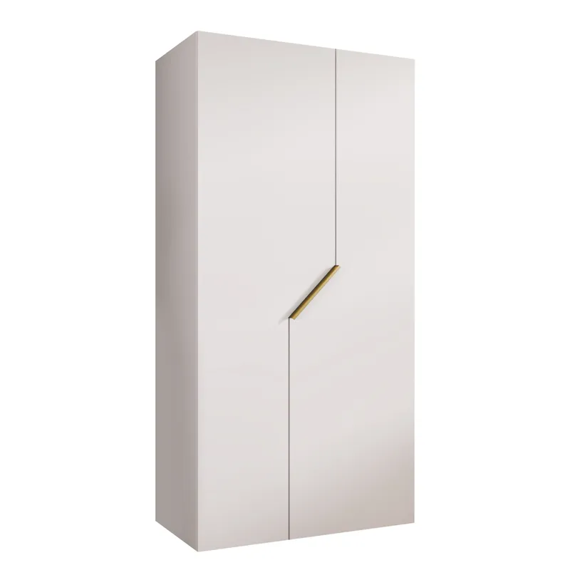 Eikra Garderob 100 cm, Vit, guld