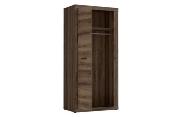 Elhovo Garderob 52x94 cm - Brun - Förvaring - Garderober & garderobssystem