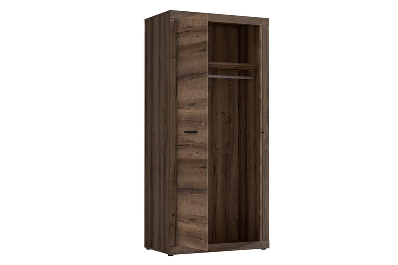 Elhovo Garderob 52x94 cm - Brun - Förvaring - Garderober & garderobssystem