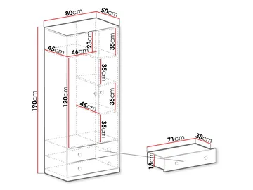 Elvaren Garderob 80 cm - Förvaring - Garderober & garderobssystem