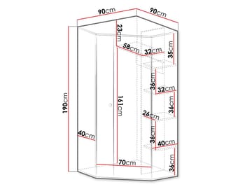 Elvaren Garderob 90 cm - Förvaring - Garderober & garderobssystem