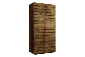 Elvric Garderob 90x187 cm - Brun - Förvaring - Garderober & garderobssystem
