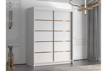 Emet Garderob 150x200 cm - Vit - Förvaring - Garderober & garderobssystem