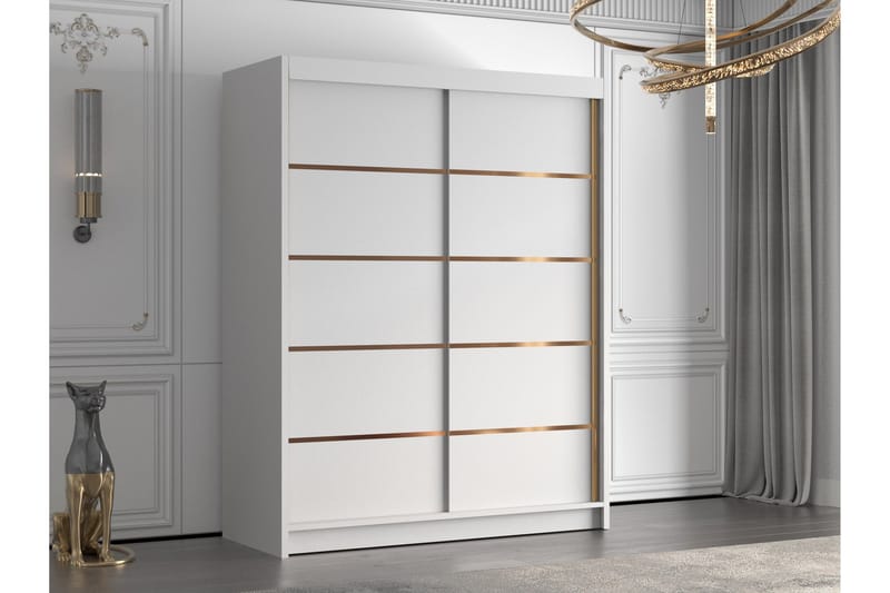 Emet Garderob 150x200 cm - Vit - Förvaring - Garderober & garderobssystem