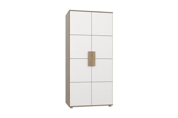 Eochar Garderob 91 cm - Brun/Vit - Förvaring - Garderober & garderobssystem