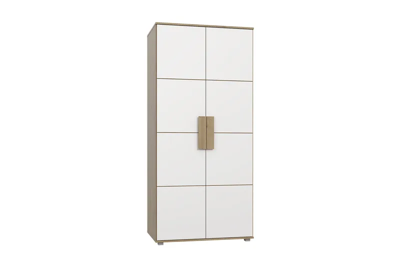 Eochar Garderob 91 cm - Brun/Vit - Förvaring - Garderober & garderobssystem