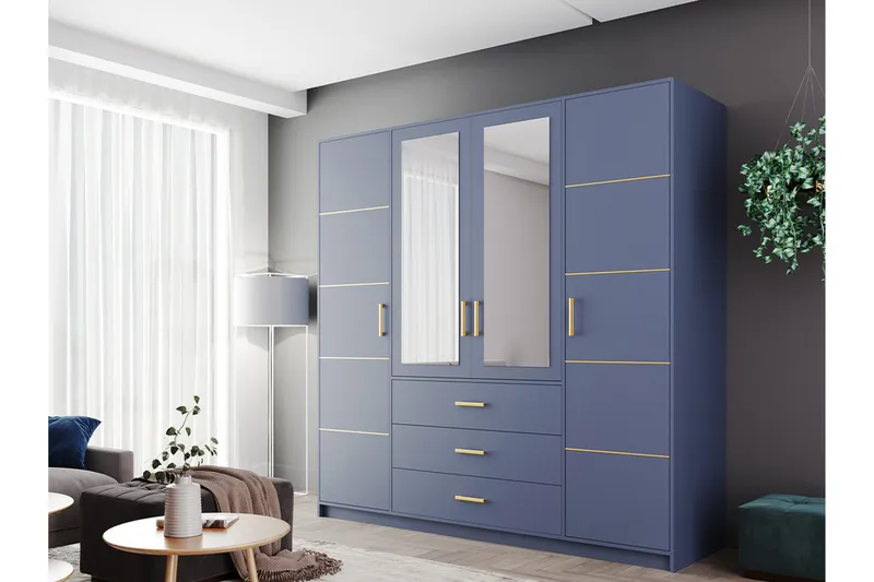 Escaldes Garderob 196 cm - Grön - Förvaring - Garderober & garderobssystem