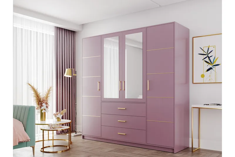 Escaldes Garderob 196 cm - Grön - Förvaring - Garderober & garderobssystem