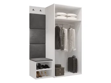 Farosa Hallmöbelset 122x191 cm - Valnöt + Manila 09 - Förvaring - Garderober & garderobssystem - Garderobsskåp